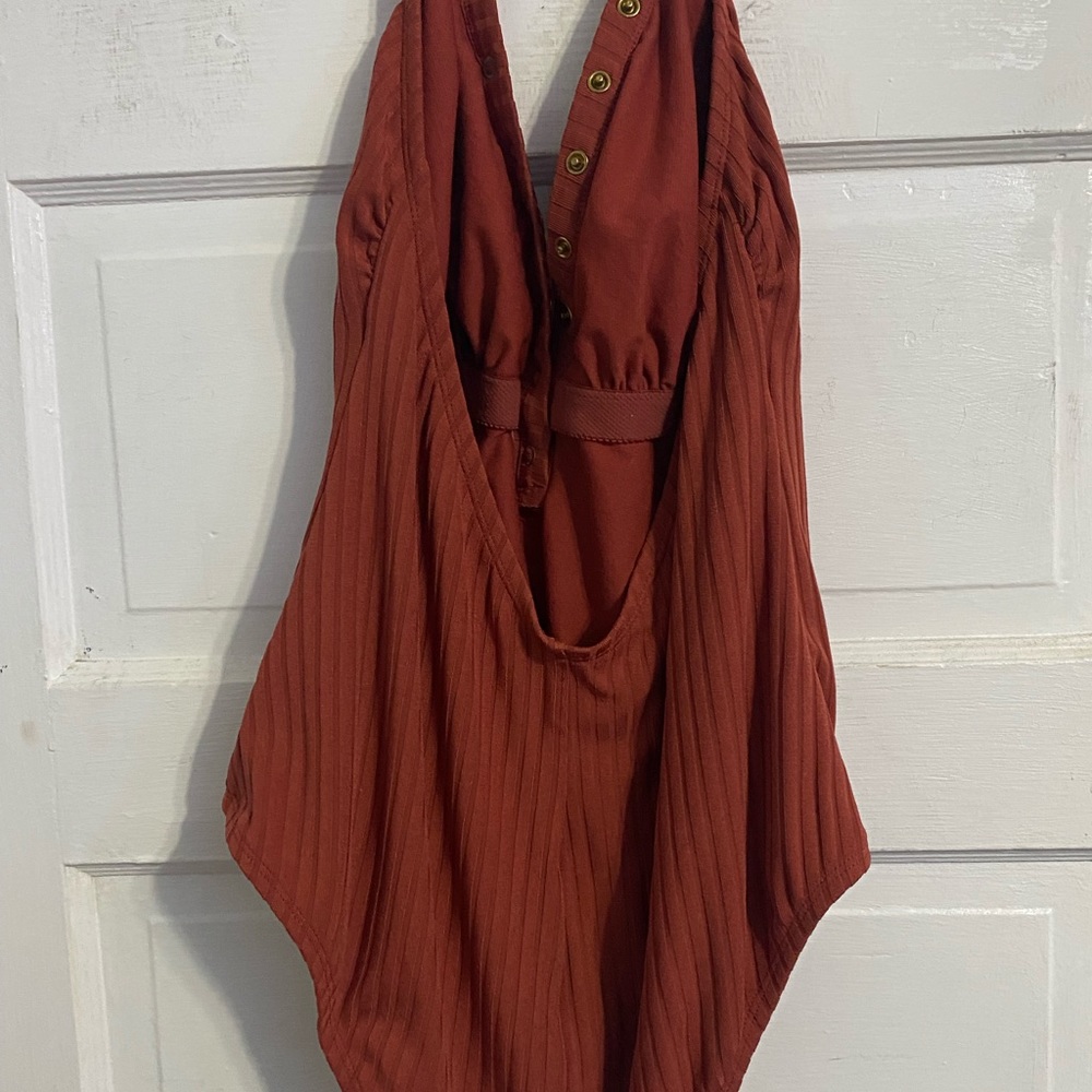button up bathing suit